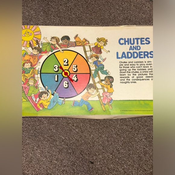 Chutes & Ladders Game by Milton Bradley - 1979 Nice Condition - Picture 5 of 9